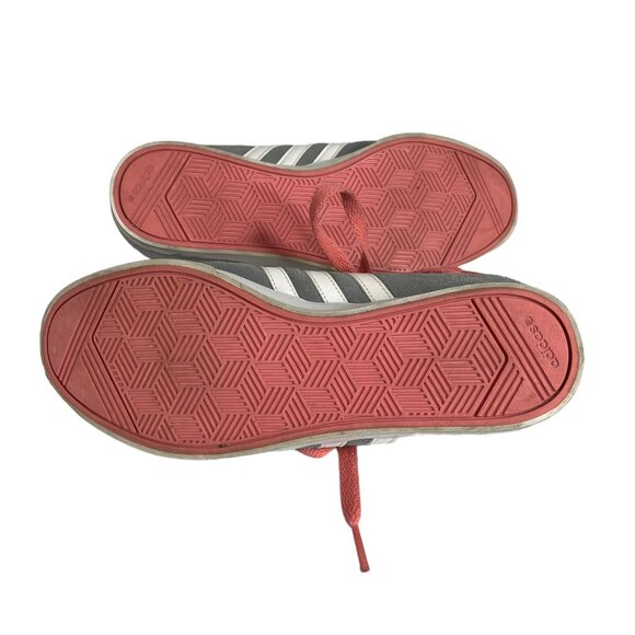 Adidas Sneakers Shoes Womens Size 6.5 Gray Pink Lace Up Neo Label - Picture 9 of 14